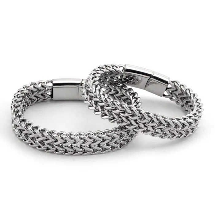 Wholesale Double Layer Stainless Steel Bracelet – Men’s Fashion Jewelry Hand Chain Factory Price