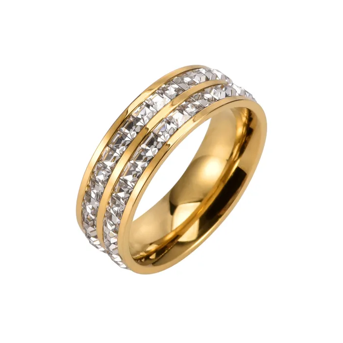 Wholesale Rose Gold Stainless Steel Ring – Minimalist Full Star Design Couple Jewelry Factory Price