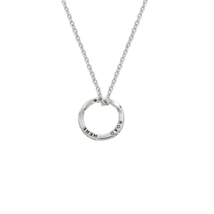 Wholesale Mobius Ring Pendant Necklace – Stainless Steel Twisted Circle Hip Hop Jewelry for Men Factory Price