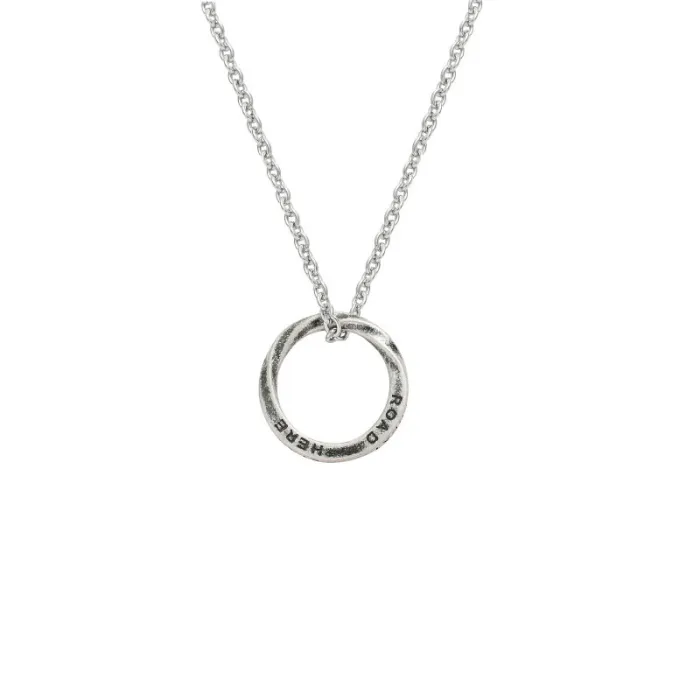 Wholesale Mobius Ring Pendant Necklace – Stainless Steel Twisted Circle Hip Hop Jewelry for Men Factory Price