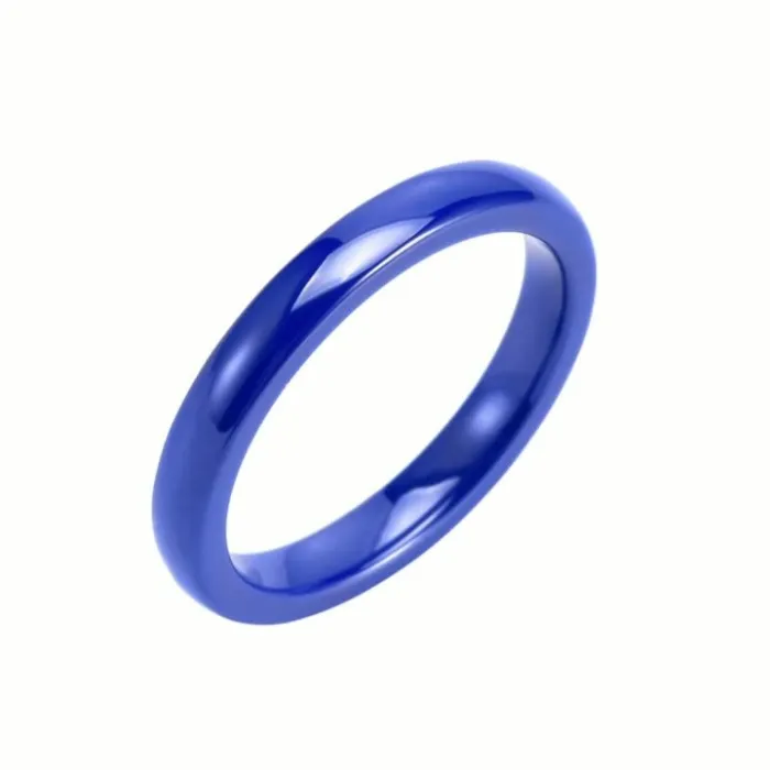 Wholesale 3mm Ceramic Ring – Minimalist Polished Band for Men & Women Simple Jewelry Factory Price