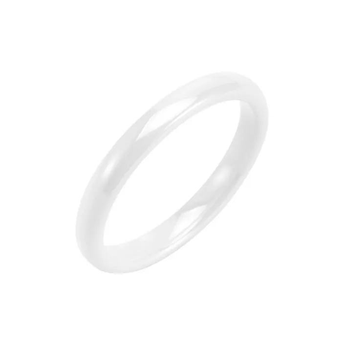 Wholesale 3mm Ceramic Ring – Minimalist Polished Band for Men & Women Simple Jewelry Factory Price