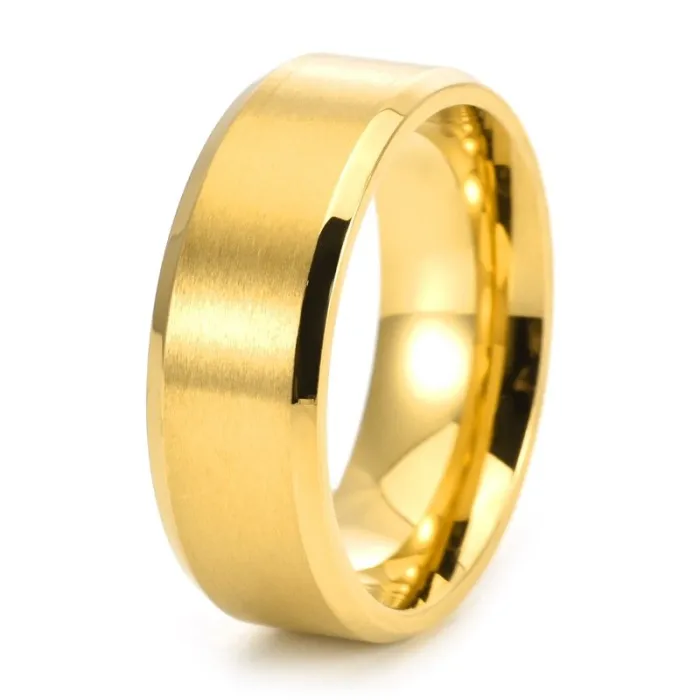 Wholesale Matte Stainless Steel Ring – Men’s Fashion Titanium Steel Band Ins Style Jewelry Factory Price