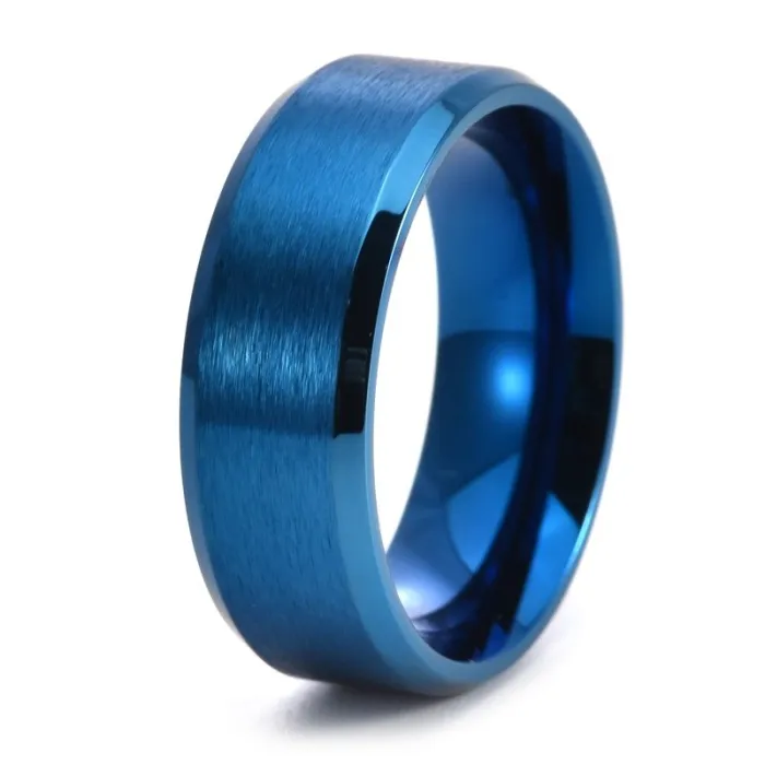 Wholesale Matte Stainless Steel Ring – Men’s Fashion Titanium Steel Band Ins Style Jewelry Factory Price