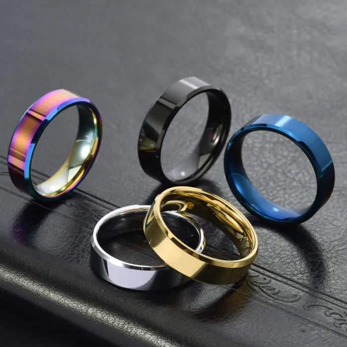 Wholesale Tungsten Carbide Ring – Double Beveled Edge Scratch Resistant Band for Men & Women Factory Price