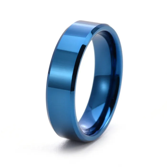 Wholesale Tungsten Carbide Ring – Double Beveled Edge Scratch Resistant Band for Men & Women Factory Price