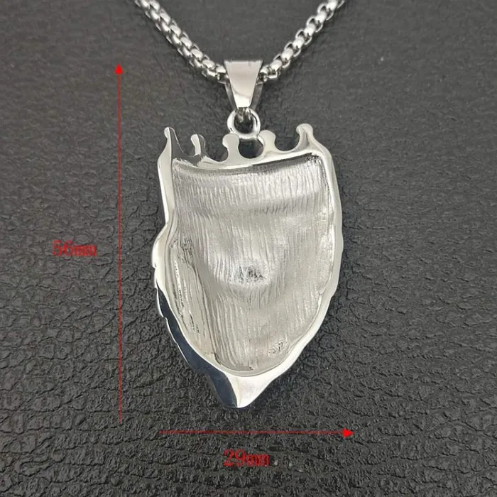 Wholesale Gold Plated Titanium Steel Crown Lion Head Pendant Necklace – Hip Hop Iced Out Jewelry Bulk Supplier Factory Price