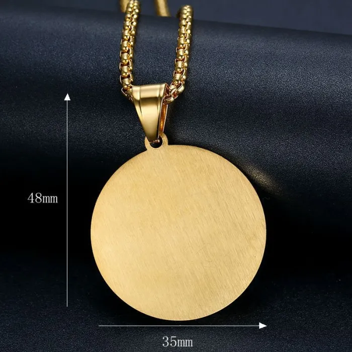 Wholesale Gold Plated Titanium Steel Praying Hands Pendant Necklace with Cubic Zirconia – Hip Hop Jewelry Bulk Supplier Factory Price