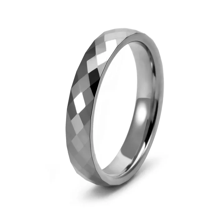Wholesale Tungsten Steel Ring – Diamond Pattern Couples Band Wide or Narrow Unique Jewelry Factory Price