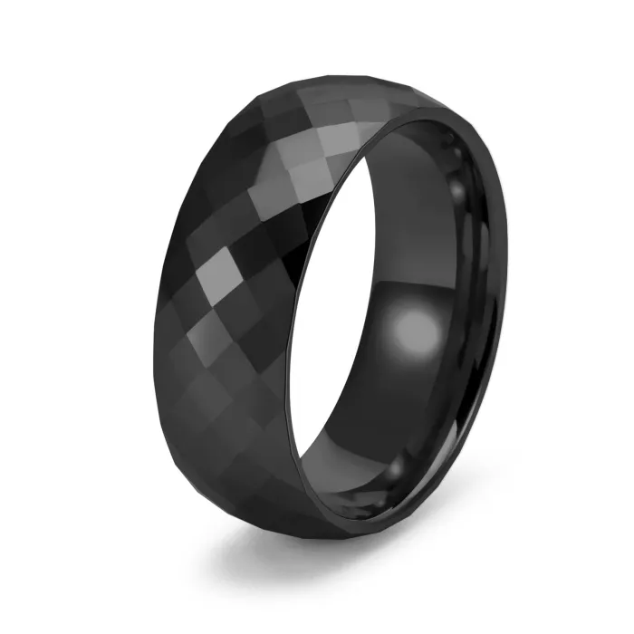 Wholesale Tungsten Steel Ring – Diamond Pattern Couples Band Wide or Narrow Unique Jewelry Factory Price