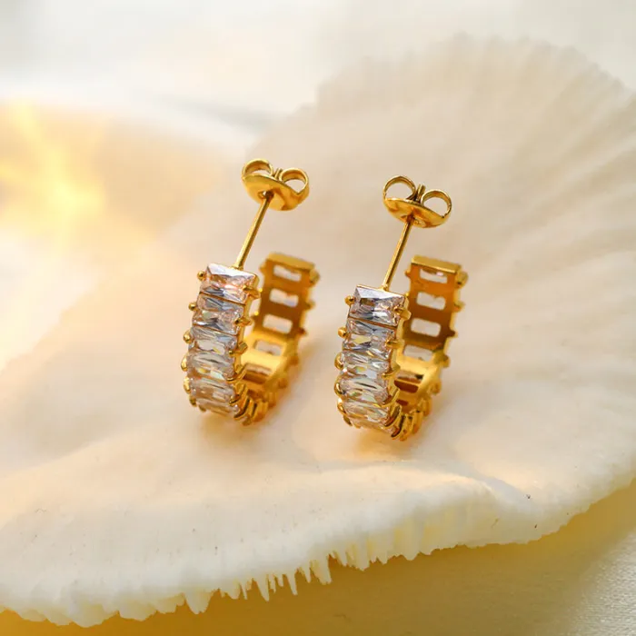 Wholesale 316 Stainless Steel Gold Plated Earrings – Trendy Jewelry for Women