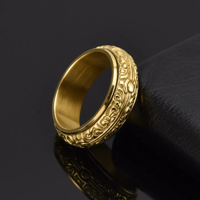 Wholesale Vintage Astronomical Sphere Rotatable Ring | Bulk Supplier Factory Price Stainless Steel Jewelry