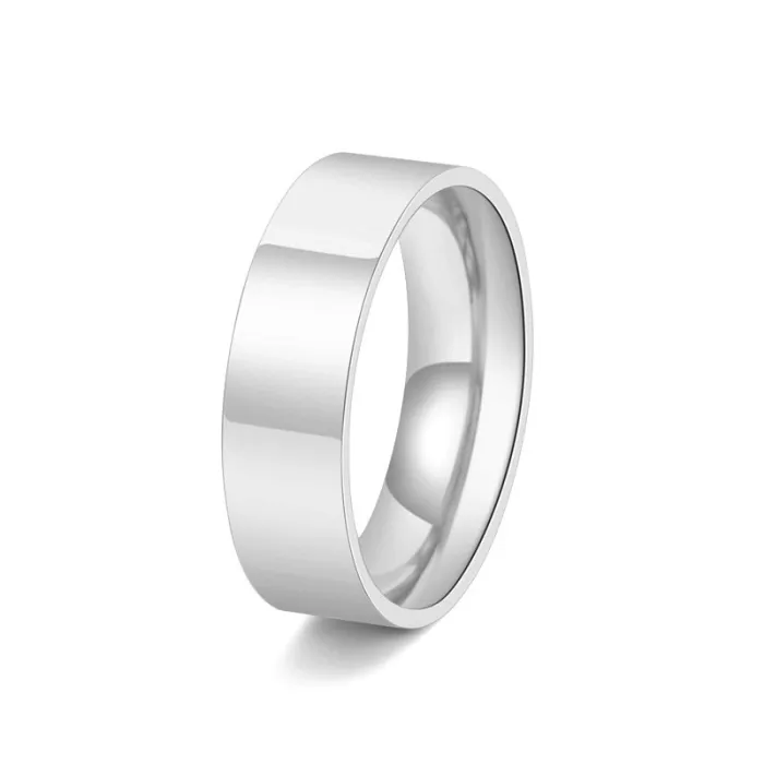 Wholesale Korean Style Heart CZ Stainless Steel Couple Rings | Bulk Supplier Factory Price Unisex Jewelry