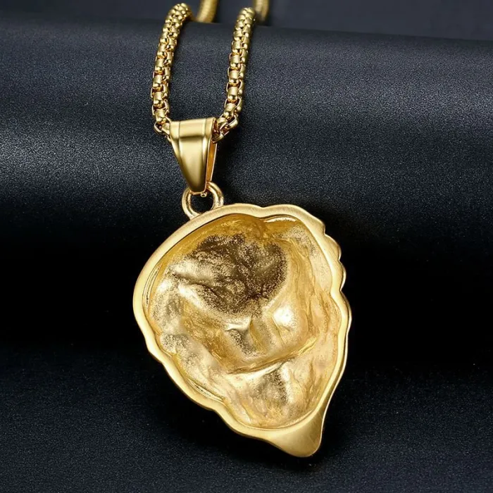 Wholesale Gold Plated Titanium Steel Lion Head Pendant Necklace – Hip Hop Iced Out Jewelry Bulk Supplier Factory Price