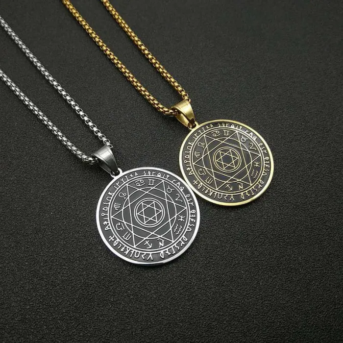 Wholesale Gold Plated Titanium Steel Star of David Pendant Necklace – Hip Hop Religious Jewelry Bulk Supplier Factory Price