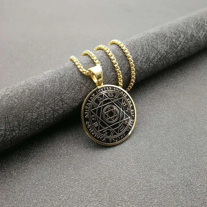 Wholesale Gold Plated Titanium Steel Star of David Pendant Necklace – Hip Hop Religious Jewelry Bulk Supplier Factory Price